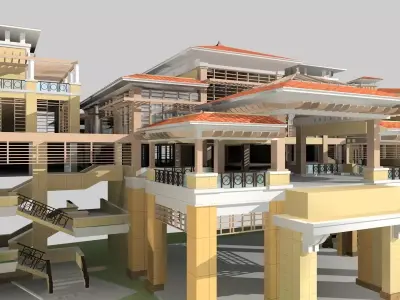 Multi Residential 3D model 7