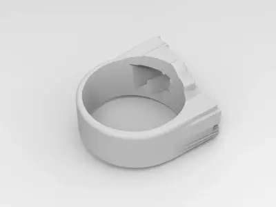 anillo retro  3D print model