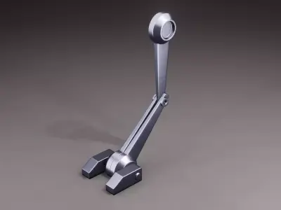 Mechanical -  Robot arm or leg Low-poly 3D model