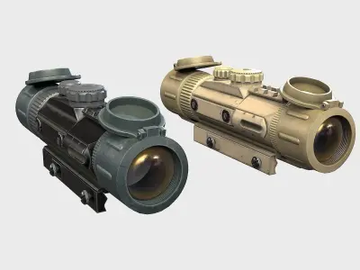 Optical Scope 106 Low-poly 3D model