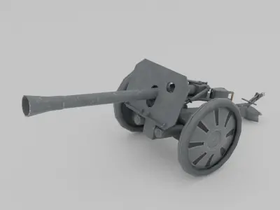 Raketenwerfer 43 Puppchen anti-tank rocket launcher Low-poly 3D model