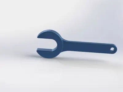 simple wrench Free low-poly 3D model