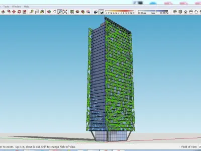 Sketchup Tower B9 Free 3D model