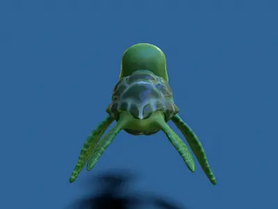 cartoon sea turtle Low-poly 3D model purchase
