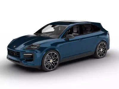 Porsche Cayenne E-Hybrid Black Edition 2025 3d model 3D model