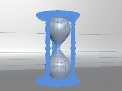 Simple Hourglass Low-poly 3D model