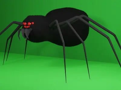 Rigged Spider 3D model 3D model