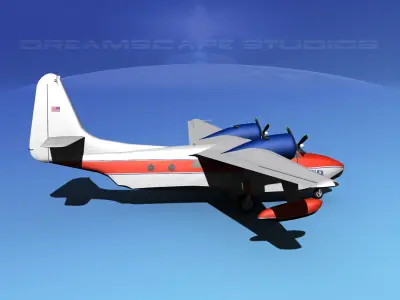 Grumman G-73 Mallard Chalck 1 3D model