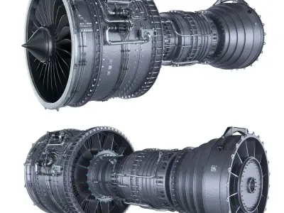 Engine  jet  BOEING 3D model