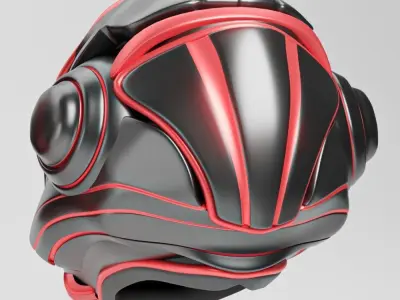 SCI FI HELMET Low-poly 3D model purchase
