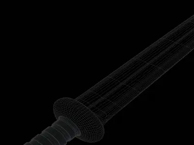 Roman bronze sword Free low-poly 3D model