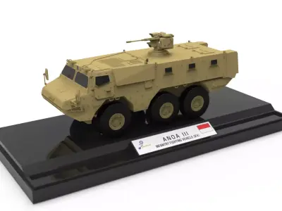 PINDAD ANOA3 3d model for 3dprinted miniature 3D print model