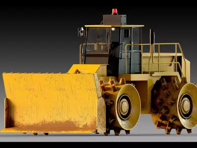 Heavy Machinery Collection Vol 01- Low-Poly 3D Model  Low-poly 3D model