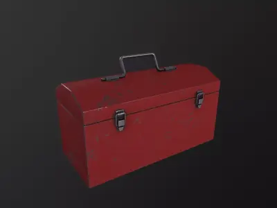 Toolbox 3D Model Low-poly 3D model