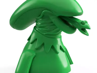 Kermit the Xenomorph 3D print model