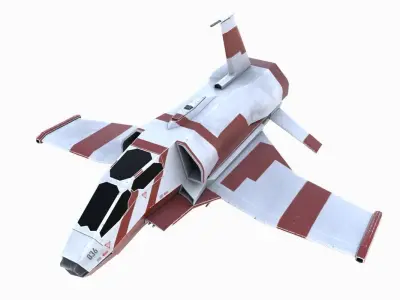Space Fighter Low-poly 3D model buy