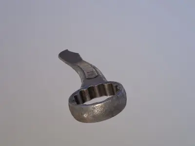 Knife spanner LowPoly Low-poly 3D model