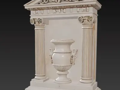 Ancient Greek Wall Relief Decor Series 4 3D print model