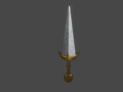 Sword gold Free 3D model