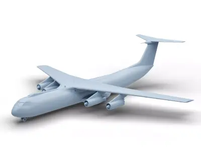 Lockheed C 141 B Starlifter 3D print model