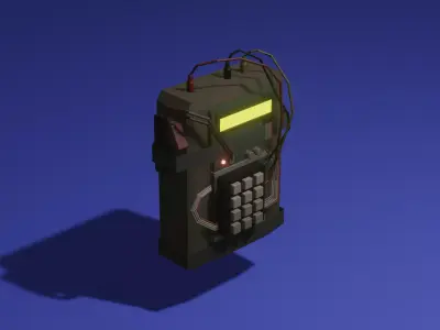 low poly C4 Low-poly 3D model