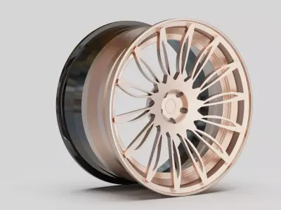 rims pink auto moto garage tuning  3D model