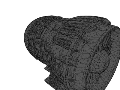 Futuristic Jet Turbine Engine 3D Model 3D model