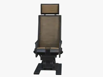 Sci  Fi Pilot Chair Low-poly 3D model