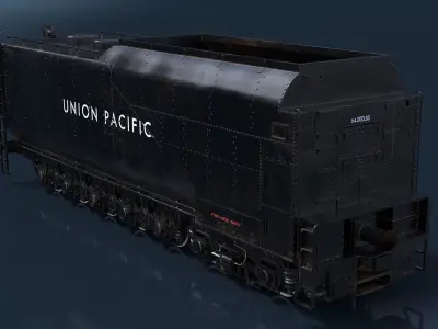 Trailed Tender for Locomotive 3D model