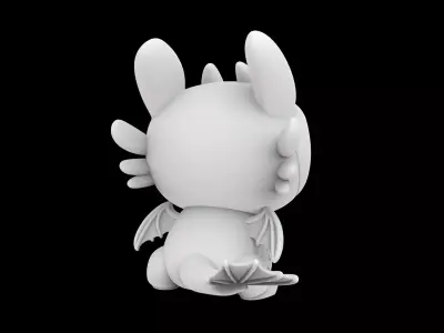 Toothless Banguela 3D Print Model 3D print model