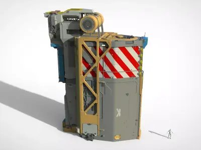 Sci-fi architecture 14 3D model