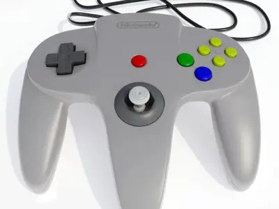 Nintendo 64 Controller 3D model
