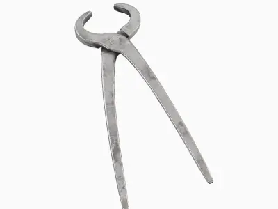 Tongs Pliers 01 Low-poly 3D model