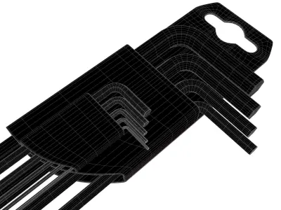 Hex Key Set 3D model