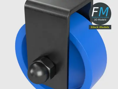 Small plastic wheel 3D model