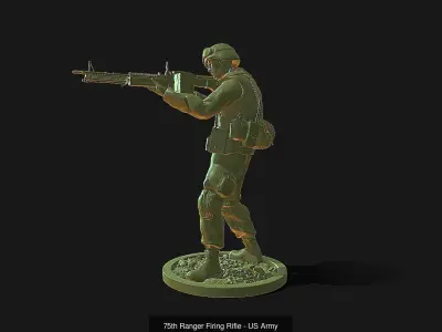 75th Ranger US Army 3D Model Pack