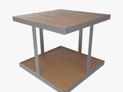Industrial Square  Table 3D model