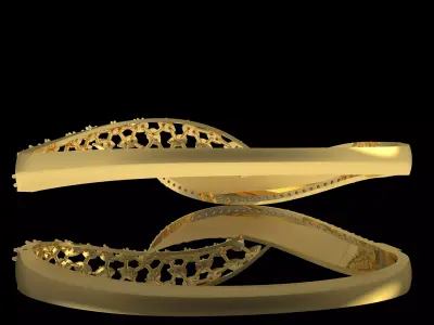 Art Deco Bracelet 11 3D print model