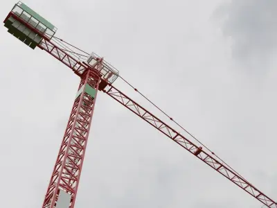 Hammerhead Tower Crane 2 - Construction Crane 3D model