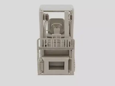 Industrial Factory Forklift Battery Box for 3D print 3D model