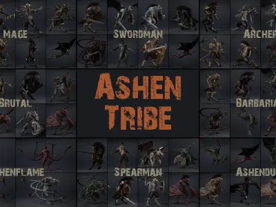 6 Tribes Bundle Part 1 3D Model Pack