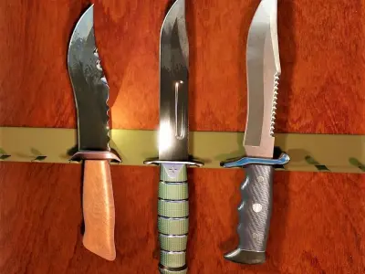3 Knife Models 3D model