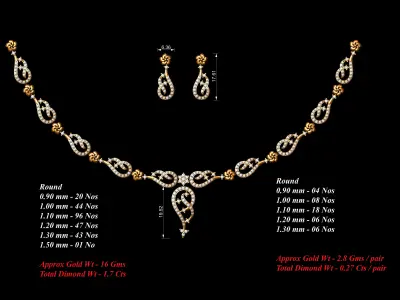 necklace  53  bulk  3dm files ready to print  part 06 3D print model