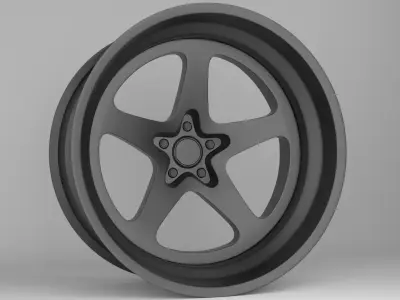 VT Forged GT5X Wheels Low-poly 3D model