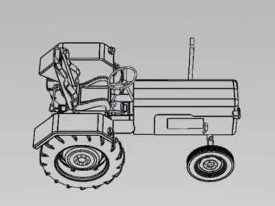 Tractor 3D print model purchase