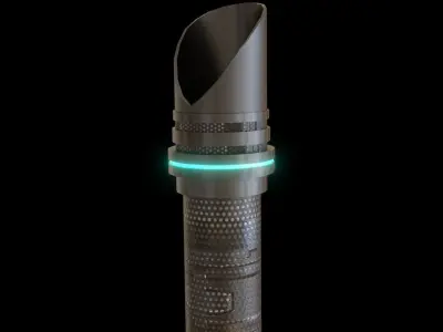 Sci-fi sword for a super villain 2K textures Low-poly 3D model get