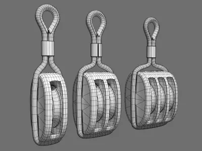 Ship pulley 3D model
