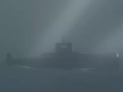Submarine eternal patrol Free low-poly 3D model