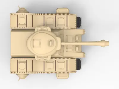 Tank 3d model toy 3D model