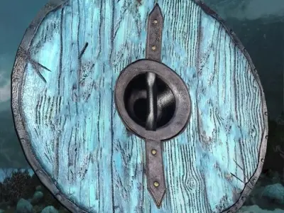 viking shield 3 Low-poly 3D model purchase